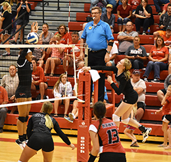 Northeast volleyball sweeps Southeastern in home opener